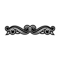 Elegant Swirl Border, Vintage Ornament, Decorative Element vector