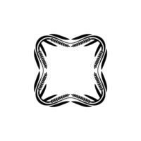 Elegant Wheat Border Frame, Vintage vector