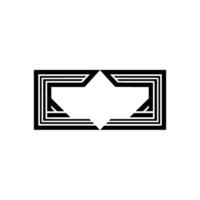 Geometric Symmetry, Minimalist , Abstract Emblem vector