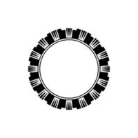 Geometric Portal, Minimalist Circle, Symmetry vector