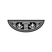 Classical Emblem, Elegant Arch, Detailed Ornamentation vector