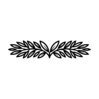 Stylized Laurel Wreath, Minimalist , Elegant Border vector