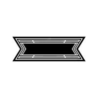 Geometric Banner, Streamlined , Minimalist Emblem vector