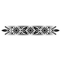 Intricate Floral Border, Vintage , Decorative Element - Pattern vector