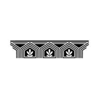 Geometric Deco Border, Elegant Pattern, Stylized Ornamentation vector