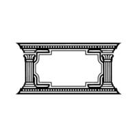 Classical Arch Frame, Elegant , Vintage Illustration vector