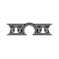 Geometric Archway, Art Deco , Minimalist Emblem vector