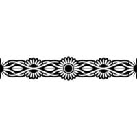 Intricate Celtic Border, Stylized Floral, Pattern vector