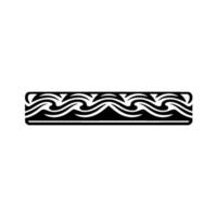 Abstract Wave Border, Minimalist , Serene Texture vector