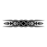 Celtic Knot Border, Stylized Floral vector