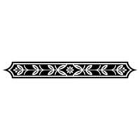 Elegant Stylized Border, Vintage , Decorative Element vector