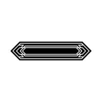 Geometric Deco Arrow, Minimalist Element vector