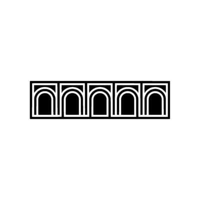 Geometric Arch Motif, Minimalist , Modern Typography, Geometry