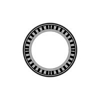 Geometric Circle Frame, Minimalist , Subtle Texture vector