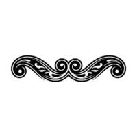 Elegant Swirl Border, Vintage Decorative Element, Ornament vector