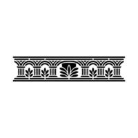 Art Deco Decorative Border, Geometric Ornamentation, Pattern vector