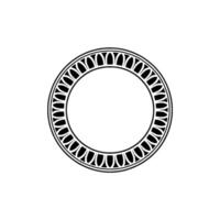 Geometric Circle Frame, Minimalist, Ornament vector