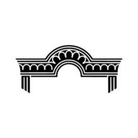 Art Deco Archway - Geometric Ornamentation, Minimalist vector