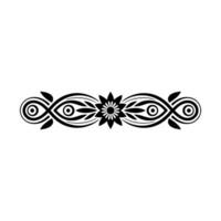 Elegant Ornamental Border, Vintage Element, Floral vector