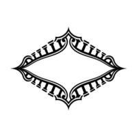 Intricate Diamond Frame, Vintage Elegance vector