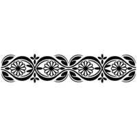 Elegant Floral Border, Vintage , Decorative Element, alternate version 9 vector