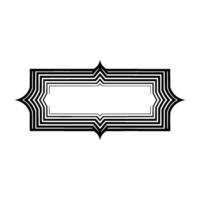 Geometric Deco Frame,Layered Lines, Minimalist - Pattern vector