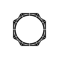 Geometric Frame, Minimalist ,Circular Outline - Geometry vector