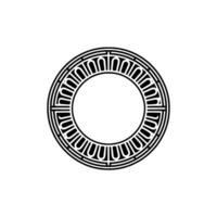 Geometric Circle Emblem,Minimalist , Circular Motif - Monogram vector