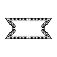 Geometric Deco Frame,Elegant Border, Minimalist - Art deco vector