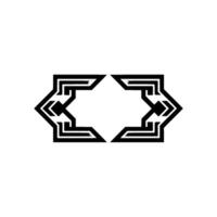 Geometric Bracket Symbol, Gradient, Minimalist vector