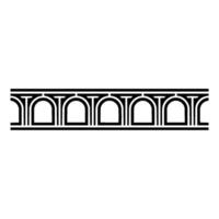 Art Deco Geometric Border Streamlined Elegance. vector