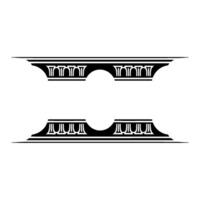 Art Deco Border Elements, Minimalist , Geometric Ornamentation vector