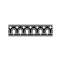 Geometric Arch Border,Art Deco Style, Minimalist vector