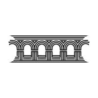 Geometric Archway, Minimalist , Architectural Motif - Lineart vector