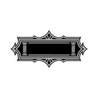 Art Deco Frame, Elegant Border, Vintage , Minimalist Label - Geometric vector