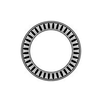Minimalist Circular Frame, Vintage Style, Element vector