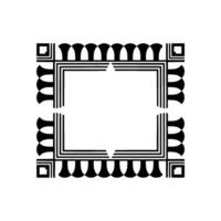 Geometric Deco Frame,Minimalist , Elegant Border, alternate version 8 vector