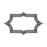 Art Deco Frame,Geometric Ornament, Elegant Border, Vintage - Typography vector