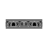 Art Deco Architectural Border,Geometric vector