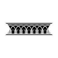 Geometric Arch Motif,Minimalist , Elegant Border, Ornament vector