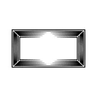 Geometric Portal, Infinite Depth, Minimalist Frame vector