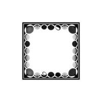 Geometric Seashell Border, Minimalist Lunar Motif vector