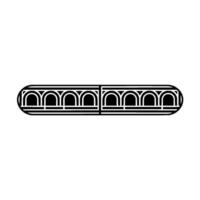 Geometric Deco Railing, Minimalist vector