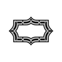 Art Deco Frame,Geometric Ornament, Elegant Border, Vintage, Symmetry vector