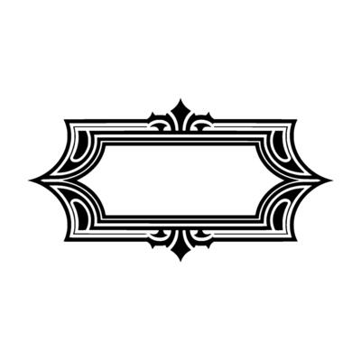 Art Deco Frame, Elegant Ornament, Vintage , Decorative Border - Stylized