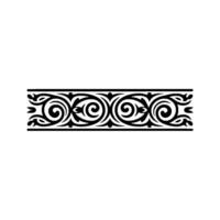 Intricate Black Ornamental Border, Vintage - Pattern vector