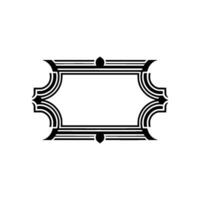 Art Deco Frame,Geometric Ornamentation, Elegant Border - Pattern vector