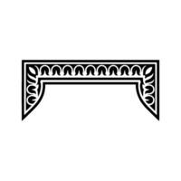 Intricate Black Frame, Elegant Ornamentation, Vintage - Ornament vector