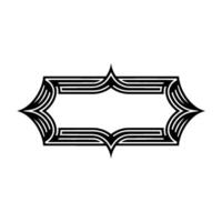 Art Deco Frame,Streamlined Elegance, Geometric vector