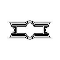 Art Deco Ornament,Geometric Border, Vintage, Pattern vector